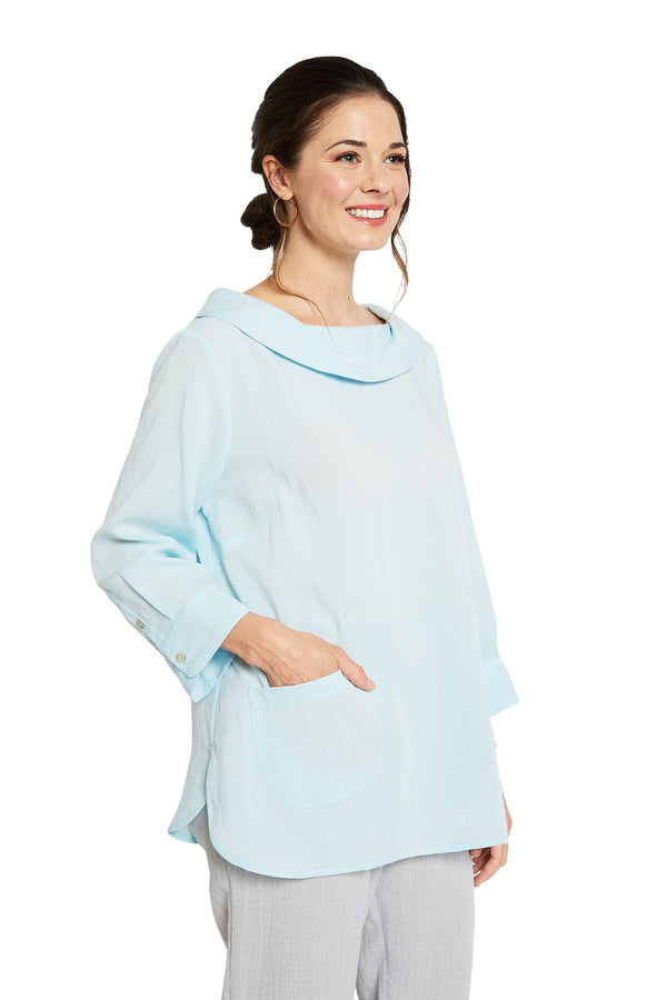 AA272 - Boat Neck Linen Pullover