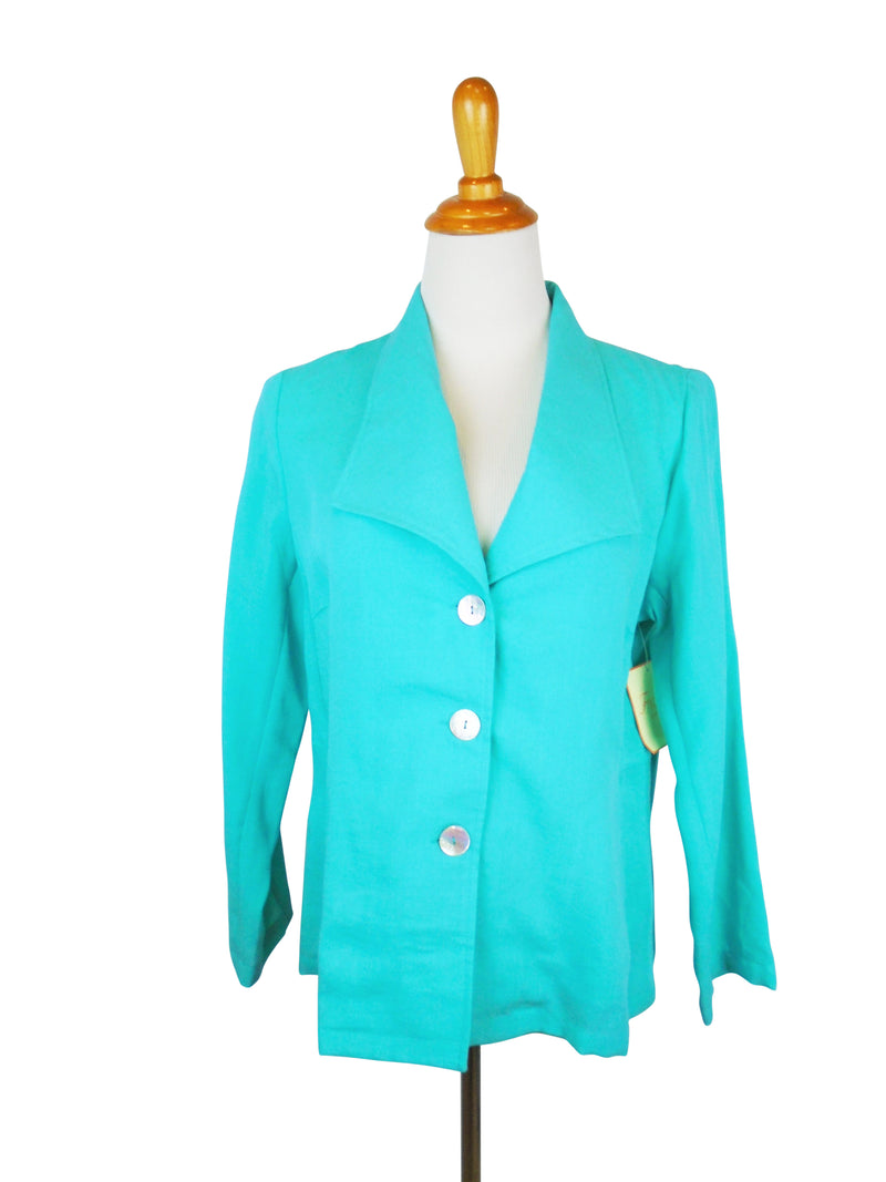 AA273 - Nicole 3-Button Linen Jacket