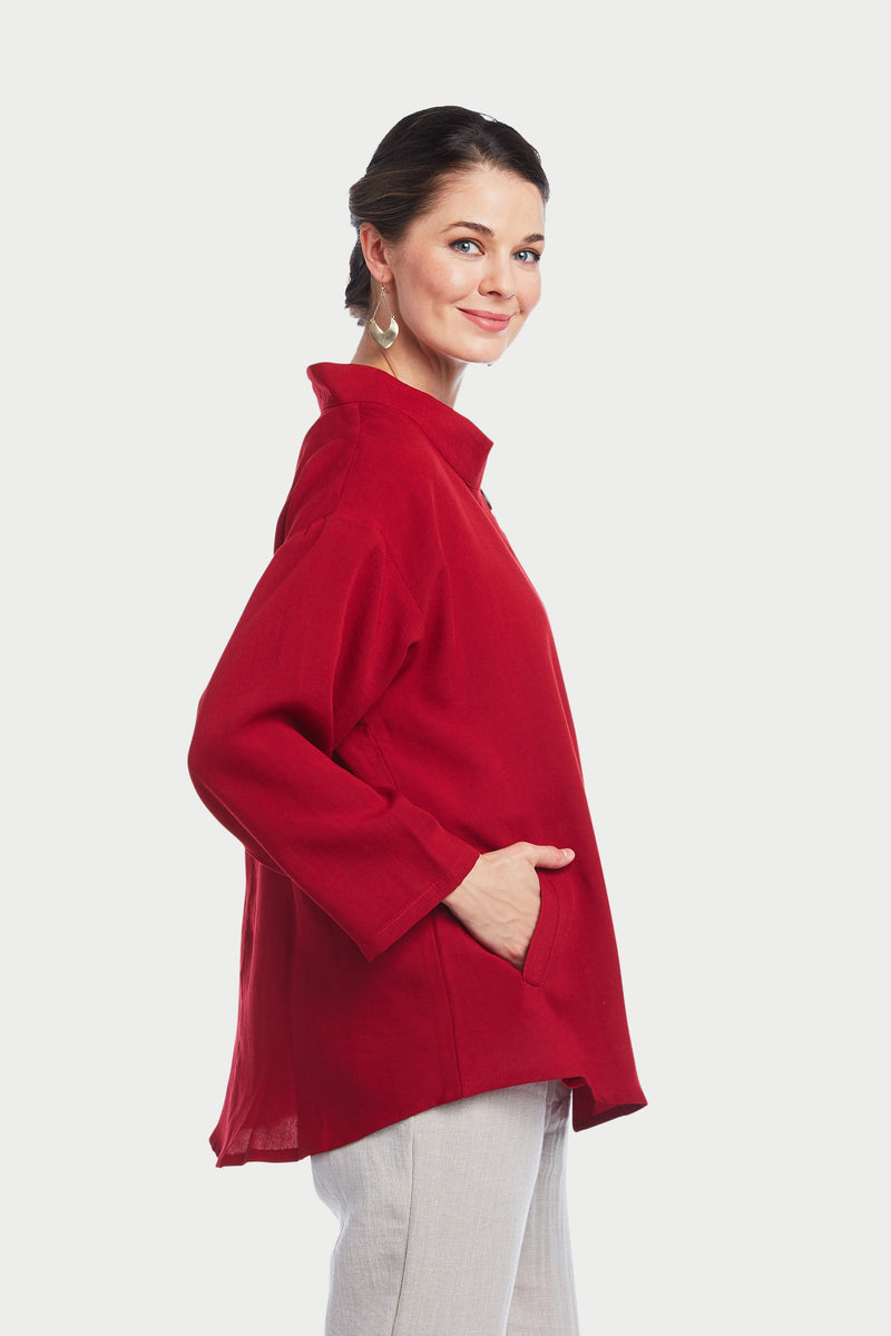 AA294 - Mallory 3-Button Pullover