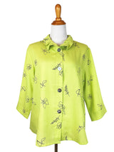 AA311 - Flora Linen Jacket w/ Wire Collar