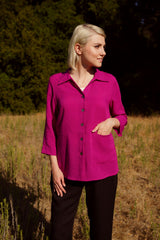 AA324 - Fiona Linen Blouse