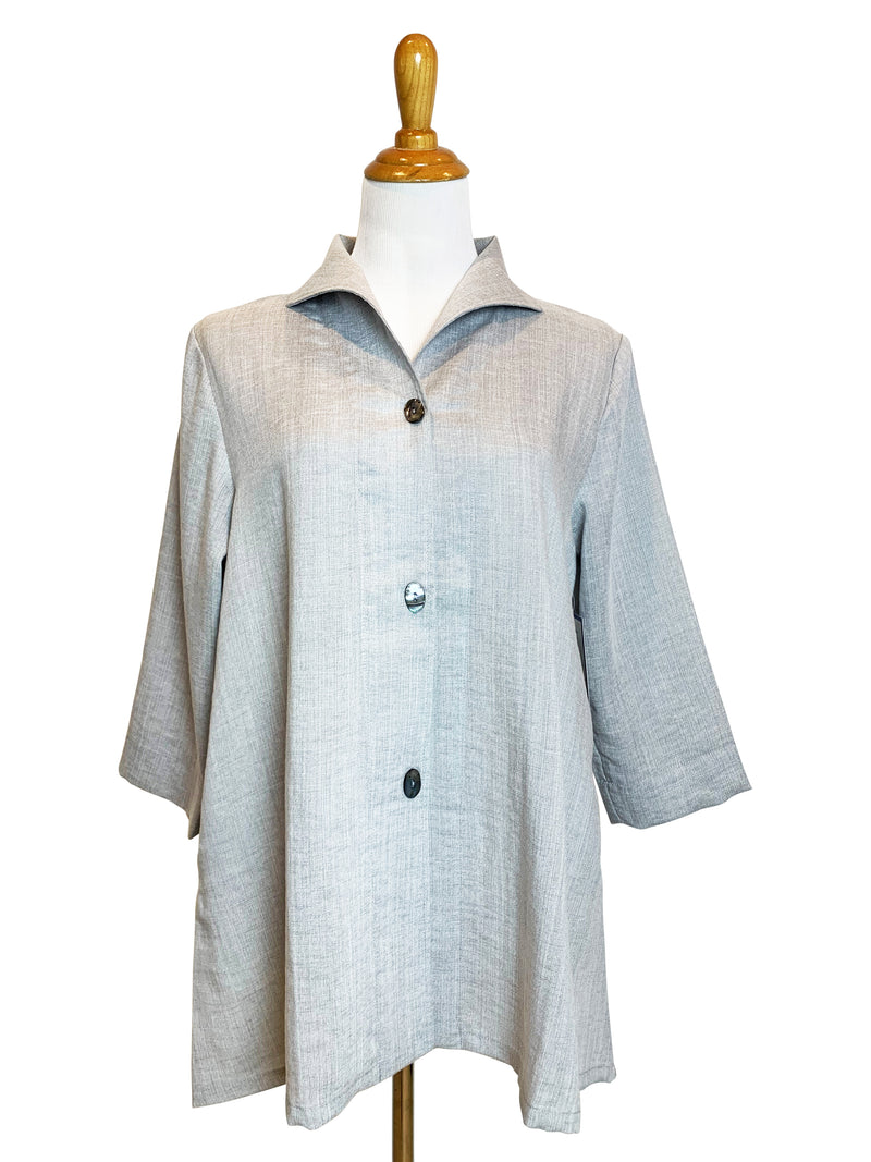 AA329 - Gwen Swing Linen Jacket