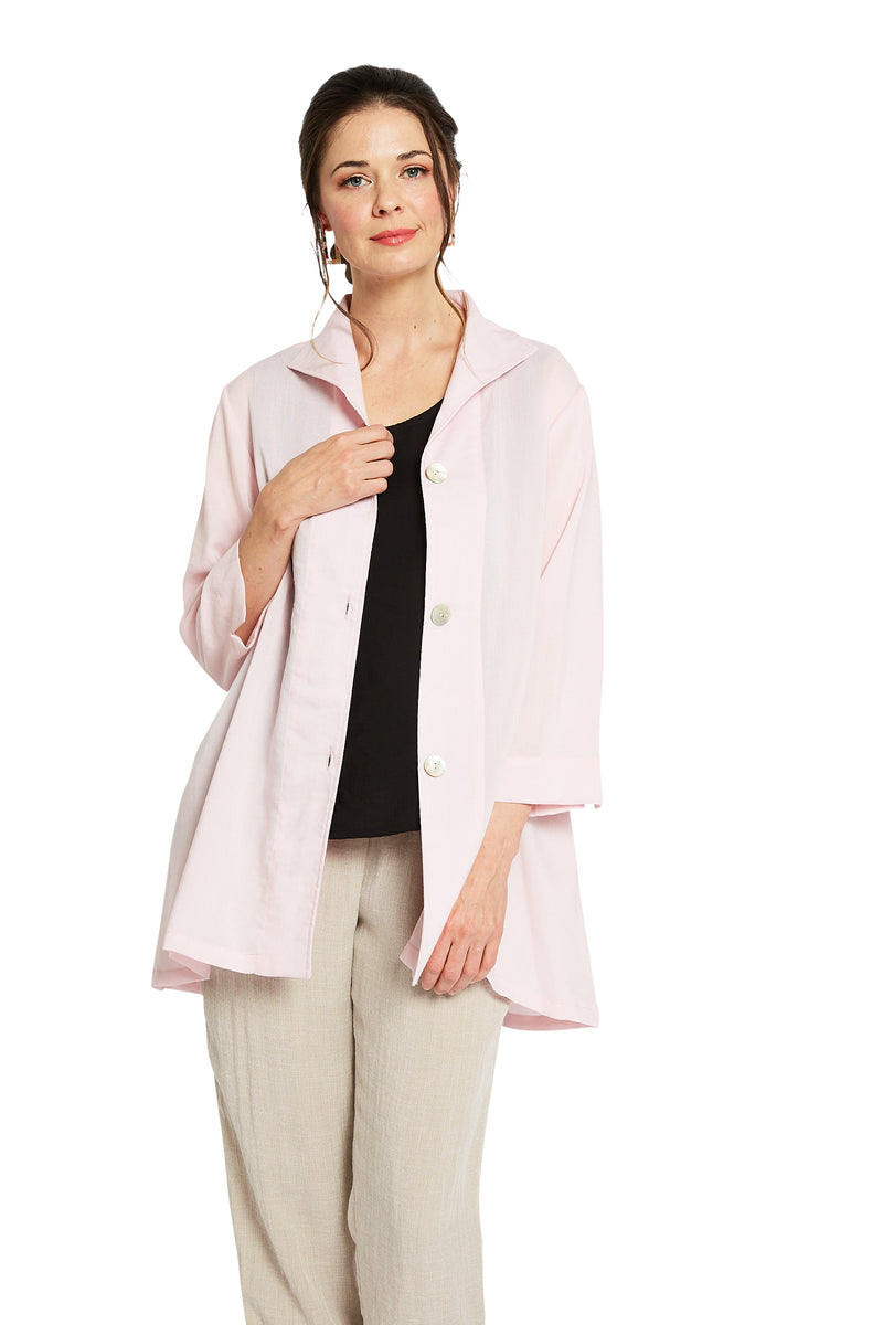 AA329 - Gwen Swing Linen Jacket