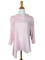 AA380 - Ava Cowl Neck Linen Pullover Top