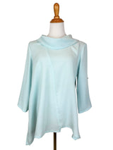 AA380 - Ava Cowl Neck Linen Pullover Top