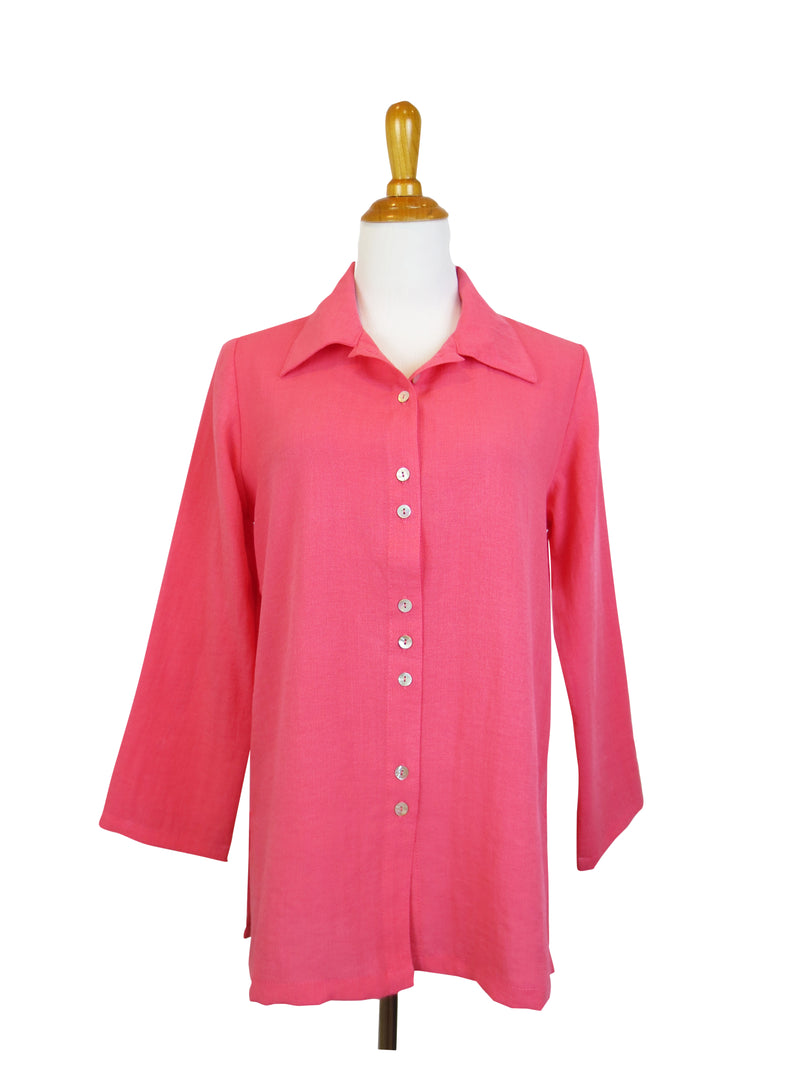 AA59 - Fun Buttons Linen Shirt