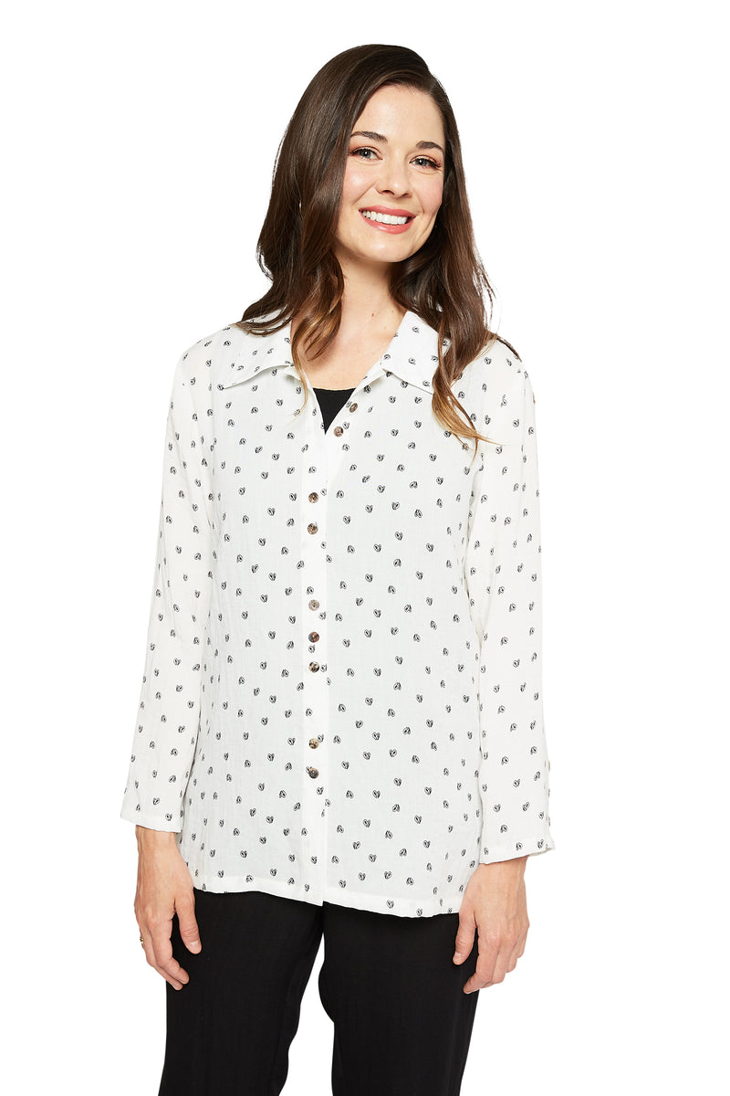 AA59 - Fun Buttons Linen Shirt