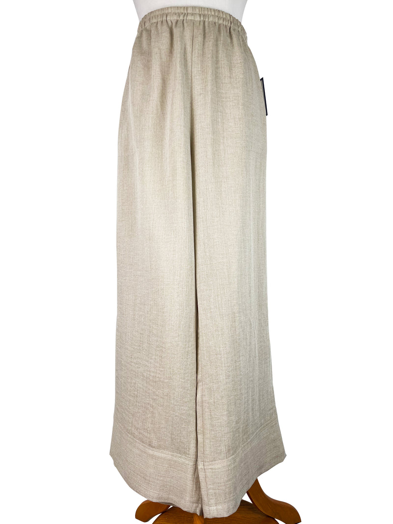 AAPT04 - Crop Linen Pants 2 Pockets w/ Bands