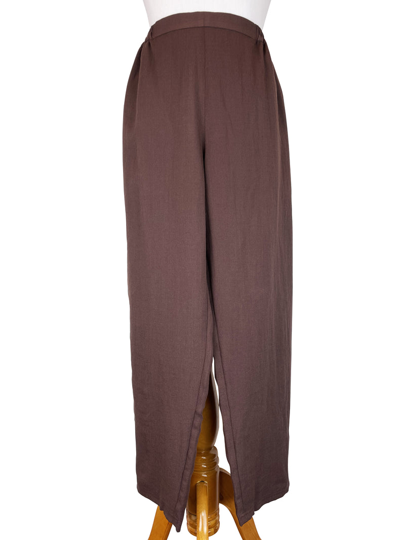 AAPT15 - Crop Linen Pant with Button Details