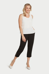 AAPT15 - Crop Pant with Button Details