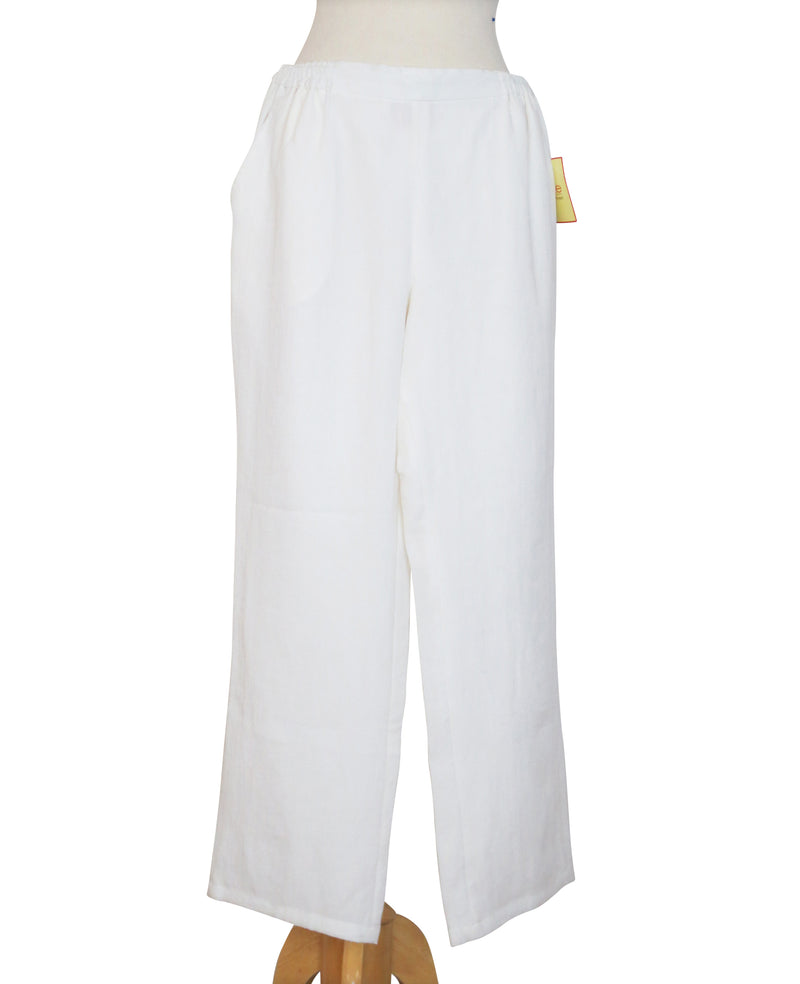 AAPT16 - Bootcut Full Length Linen Pant