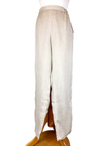 AAPT21 - Flat Front Tapered Leg Linen Pant