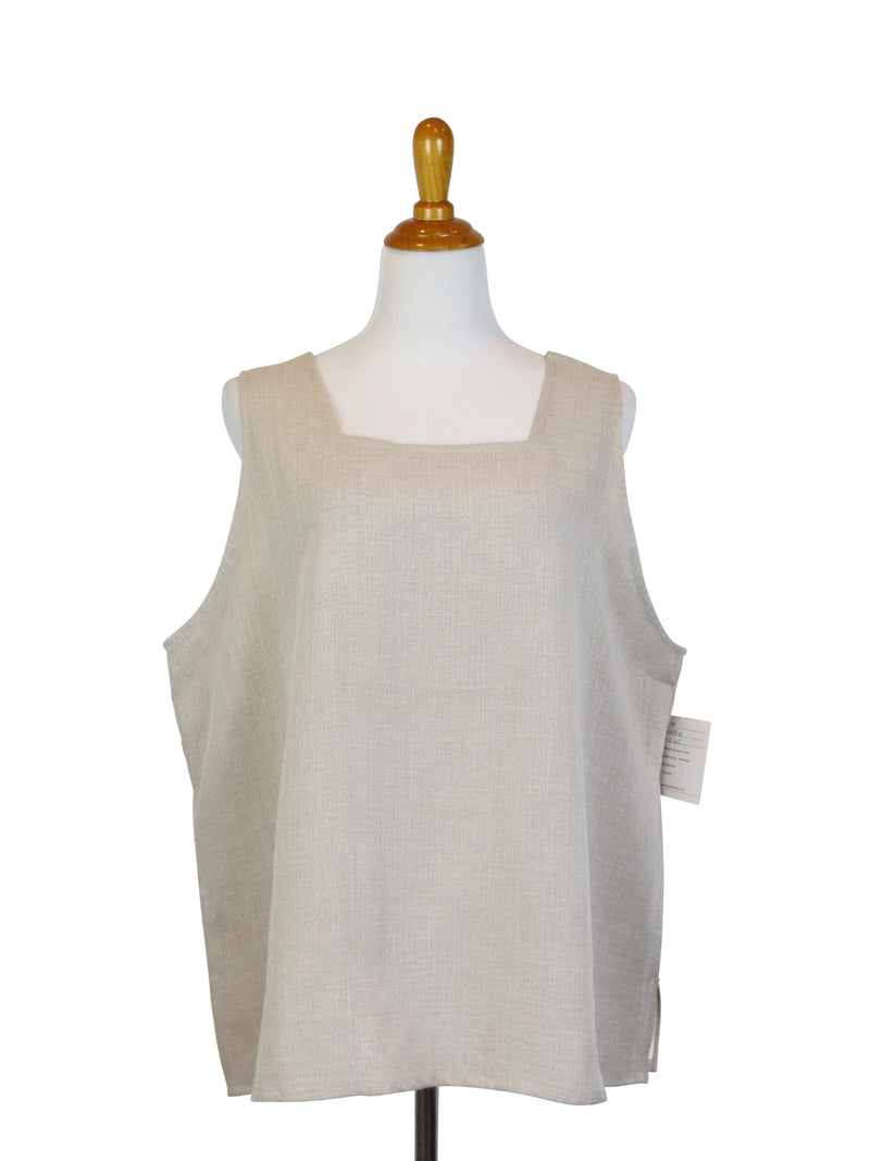 AATK06 - Square/Round Neck Linen Tank