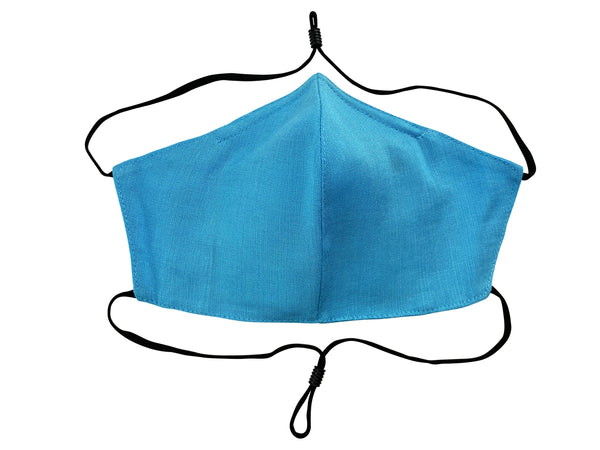 Adults - Fridaze 100% Linen All Day Work Masks incl. one PM 2.5 Filter - Caribbean