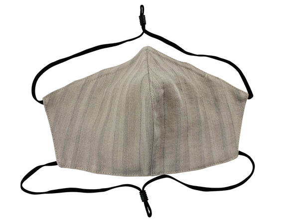 Adults - Fridaze 100% Linen All Day Work Masks incl. one PM 2.5 Filter - Dune Stripes