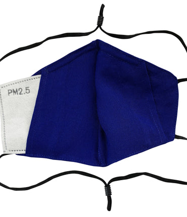 Adults - Fridaze 100% Linen All Day Work Masks incl. one PM 2.5 Filter - Midnight