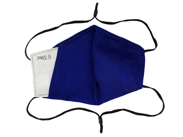 Adults - Fridaze 100% Linen All Day Work Masks incl. one PM 2.5 Filter - Midnight