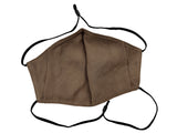 Adults - Fridaze 100% Linen All Day Work Masks incl. one PM 2.5 Filter - Milk Chocolate