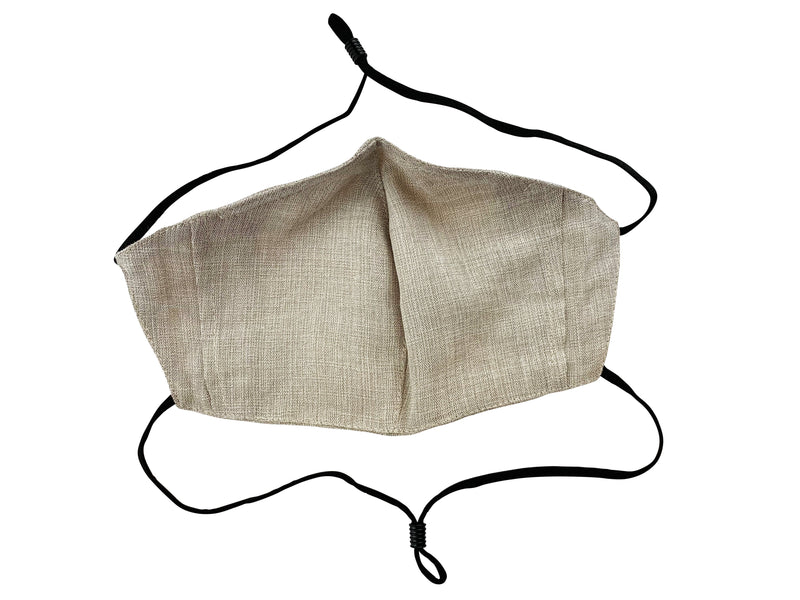 Adults - Fridaze 100% Linen All Day Work Masks incl. one PM 2.5 Filter - Sand