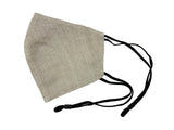 Adults - Fridaze 100% Linen All Day Work Masks incl. one PM 2.5 Filter - Sand