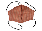 Adults - Fridaze 100% Linen All Day Work Masks incl. one PM 2.5 Filter - Spice Stripes
