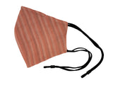 Adults - Fridaze 100% Linen All Day Work Masks incl. one PM 2.5 Filter - Spice Stripes