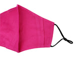 Adults - Fridaze 100% Linen Face Mask (No Filter Included) - Hot Pink