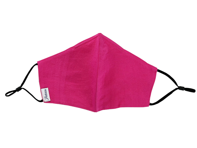Adults - Fridaze 100% Linen Face Mask (No Filter Included) - Hot Pink