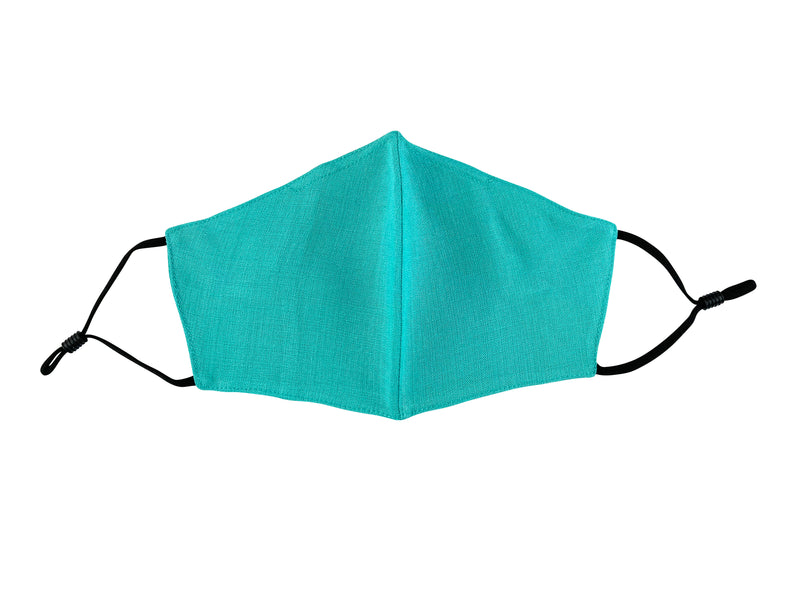 Adults - Fridaze 100% Linen Face Mask incl. one PM 2.5 Filter - Lagoon
