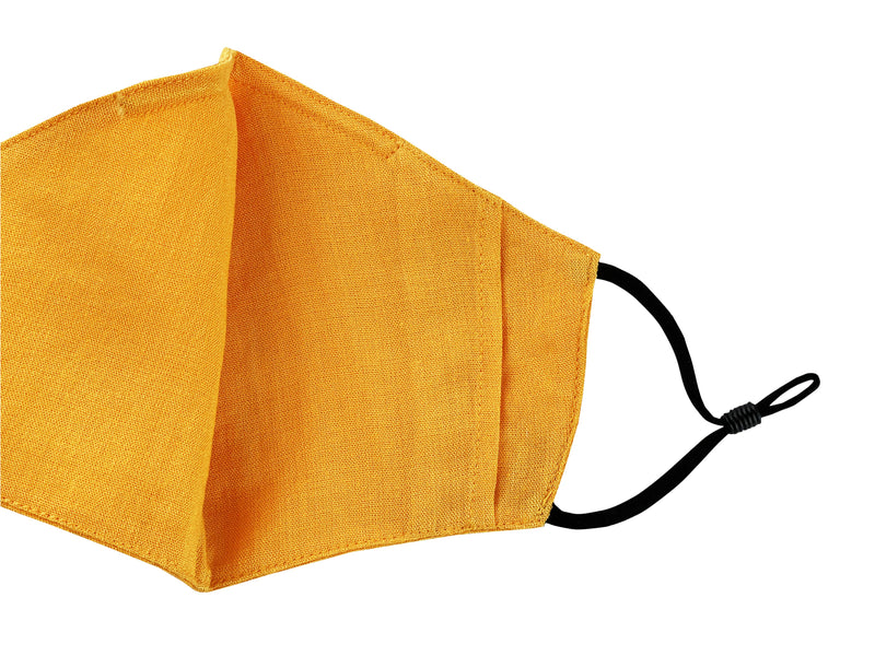 Adults - Fridaze 100% Linen Face Mask (No Filter Included) - Mango