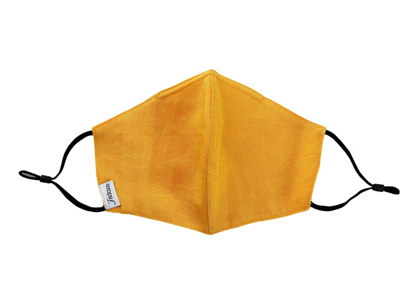 Adults - Fridaze 100% Linen Face Mask (No Filter Included) - Mango
