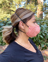 Adults - Fridaze 100% Linen All Day Work Masks incl. one PM 2.5 Filter - Spice Stripes