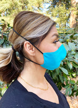 Adults - Fridaze 100% Linen All Day Work Masks incl. one PM 2.5 Filter - Caribbean
