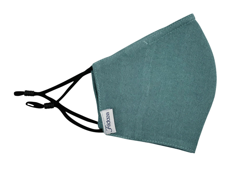 Adults - Fridaze 100% Linen Face Mask (No Filter Included)  - Azure