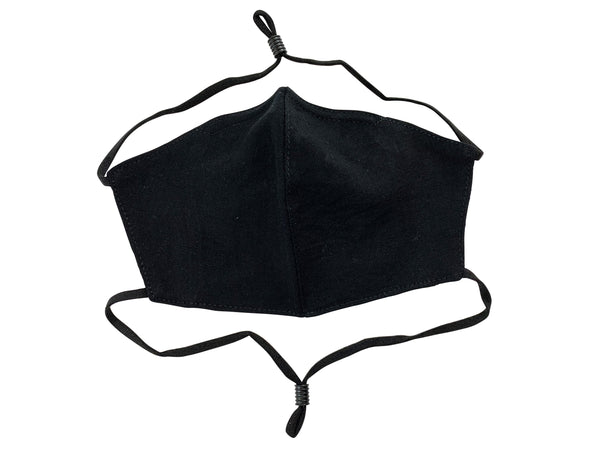 Children - Fridaze 100% Linen All Day School Masks incl. one PM 2.5 Filter - Black