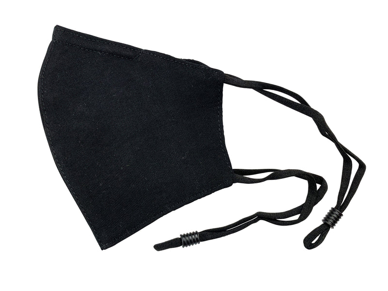 Children - Fridaze 100% Linen All Day School Masks incl. one PM 2.5 Filter - Black