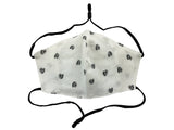 Children - Fridaze 100% Linen All Day School Masks incl. one PM 2.5 Filter - Hearts