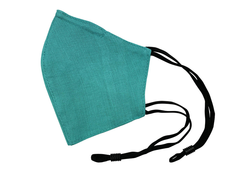 Children - Fridaze 100% Linen All Day School Masks incl. one PM 2.5 Filter - Lagoon