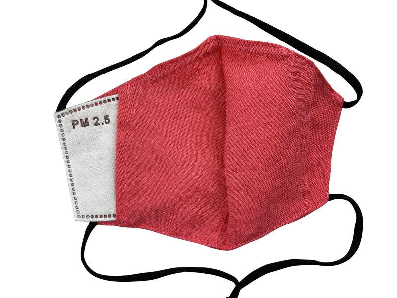 Children - Fridaze 100% Linen All Day School Masks incl. one PM 2.5 Filter - Passion Flower
