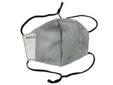 Children - Fridaze 100% Linen All Day School Masks incl. one PM 2.5 Filter - Pebble