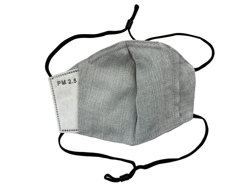 Children - Fridaze 100% Linen All Day School Masks incl. one PM 2.5 Filter - Pebble