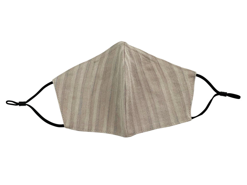 Adults - Fridaze 100% Linen Face Mask incl. one PM 2.5 Filter - Dune Stripes