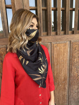 Silks by Fridaze Premium Face Masks Scarf - Black Bamboo