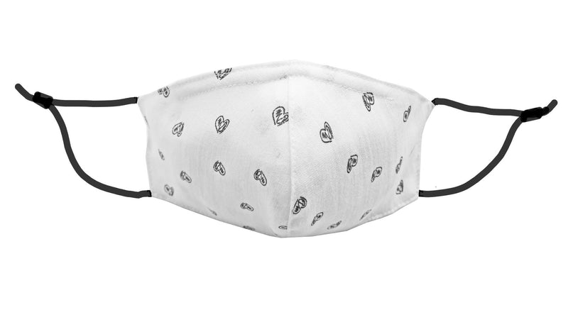 Children - Fridaze 100% Linen Face Mask incl. one PM 2.5 Filter - Heart