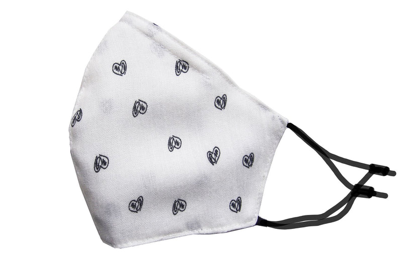 Children - Fridaze 100% Linen Face Mask incl. one PM 2.5 Filter - Heart