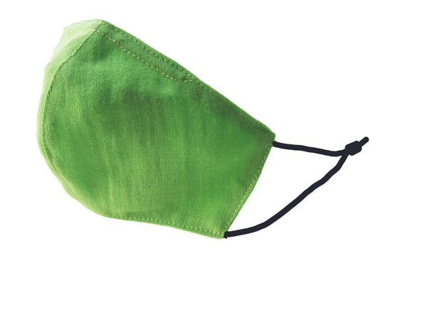 Adults - Fridaze 100% Linen Face Mask incl. one PM 2.5 Filter - Kiwi