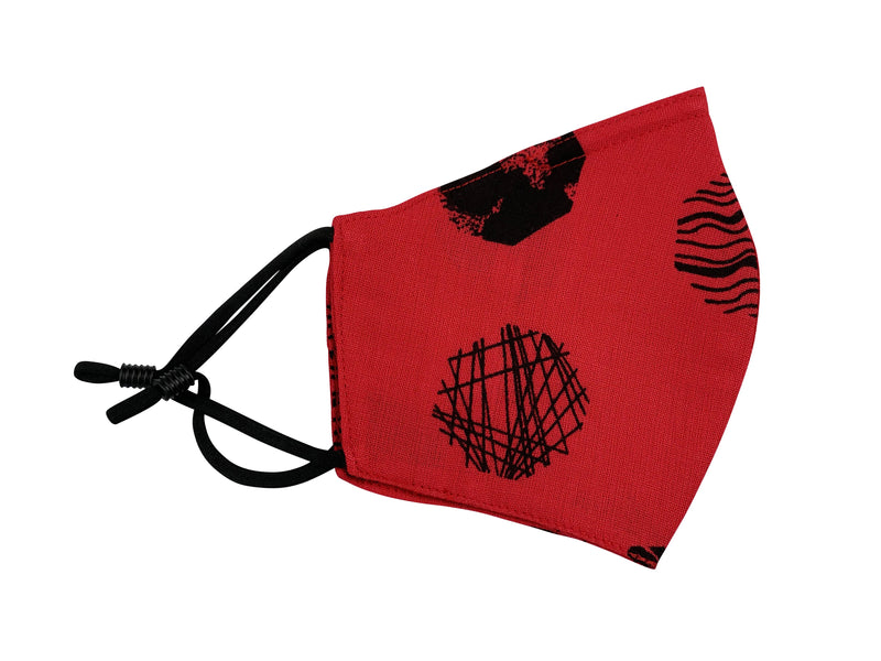 Adults - Fridaze 100% Linen Face Mask (No Filter Included) - Lipstick Octagons