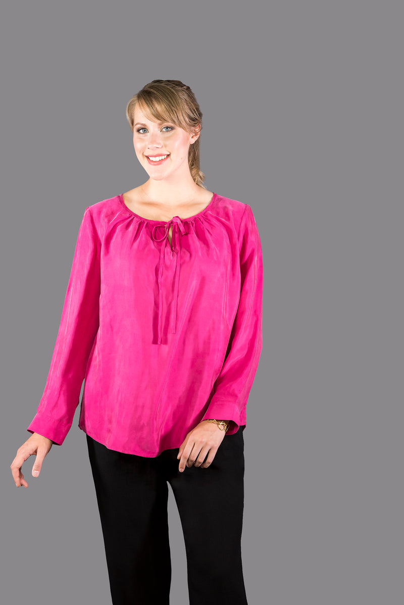 SF178 - Pullover Keyhole Blouse