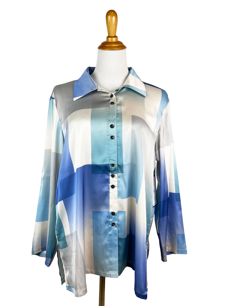 SF59 - Silk By Fridaze - Fun Buttons Shirt