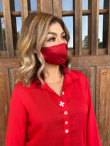 Silks by Fridaze Premium Face Masks Inc. One PM 2.5 Filter - Red Bamboo